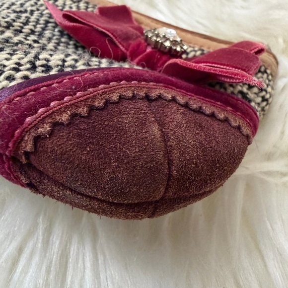 COACH y2k Limited Edition Soho Tweed Ribbon Bow Mini Purse Bag Charm